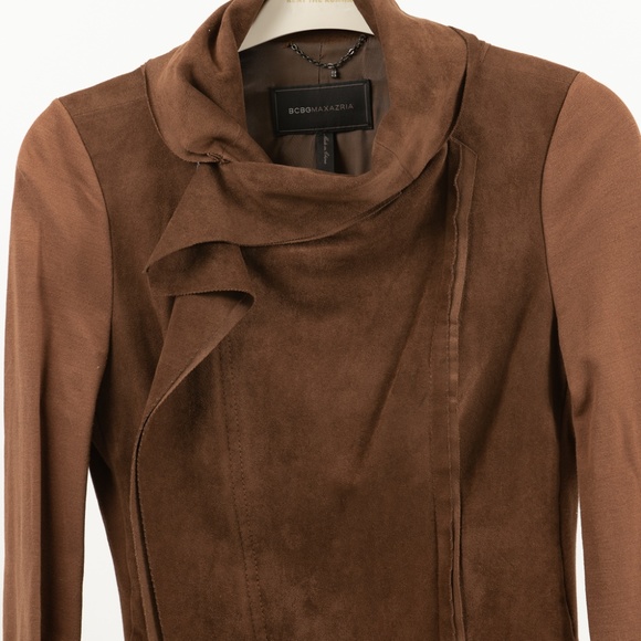 Ladies Small BCBGMAXAZRIA Zip up Velvet Jacket - Picture 4 of 5